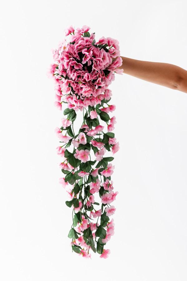 Yapay Begonvil Çiçeği 75 cm Pembe 22 dal - Image 1