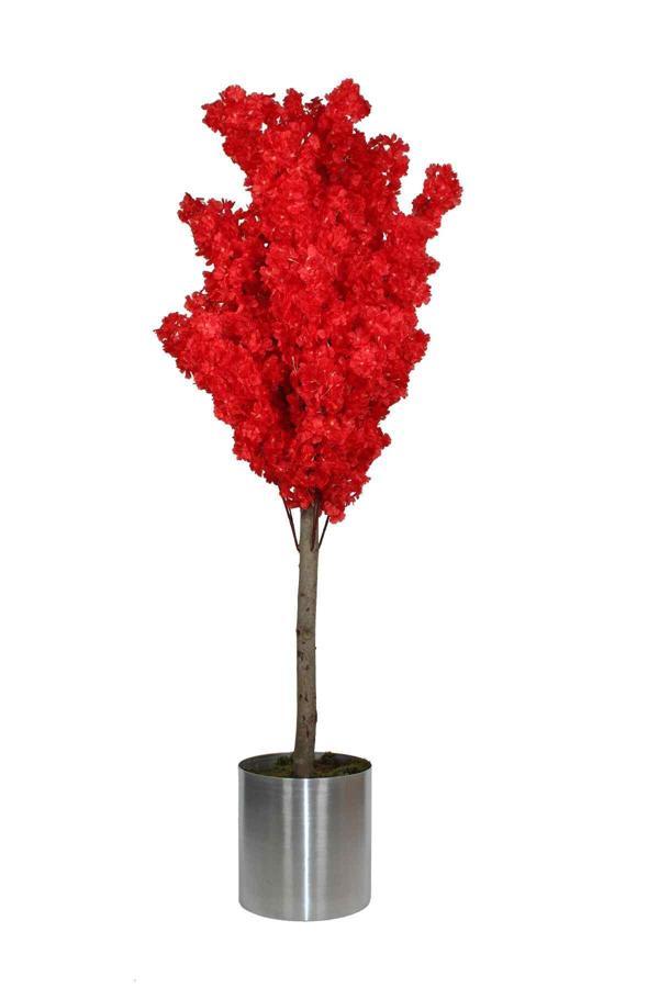 Yapay Bahar Dalı Ağacı Kırmızı 180 Cm - Image 1
