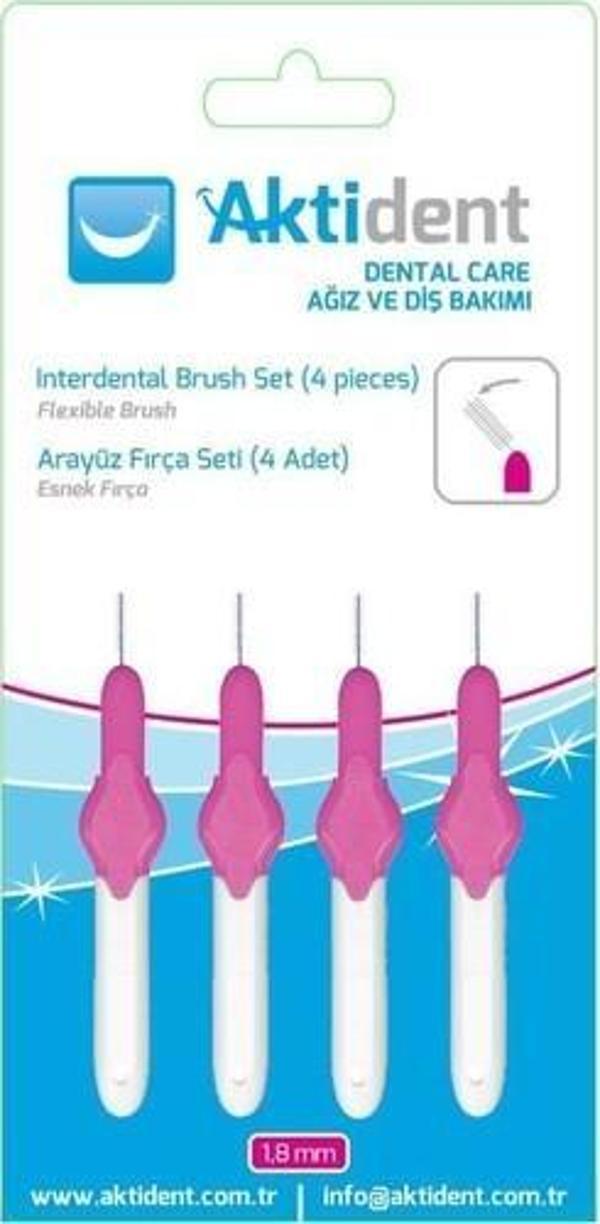 Aktident (Oridima )Arayüz Fırçası 1.8 Mm Pembe 4 Adet - Image 1
