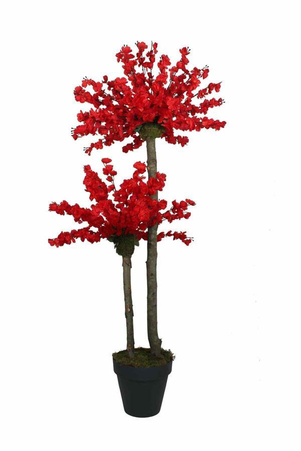 Yapay Bahar Dalı Ağacı Kırmızı 54 Dal 160 Cm - Image 1