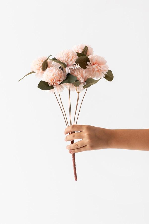 Yapay Kasımpatı Çiçeği Somon 40 Cm 7 Dal - Image 1