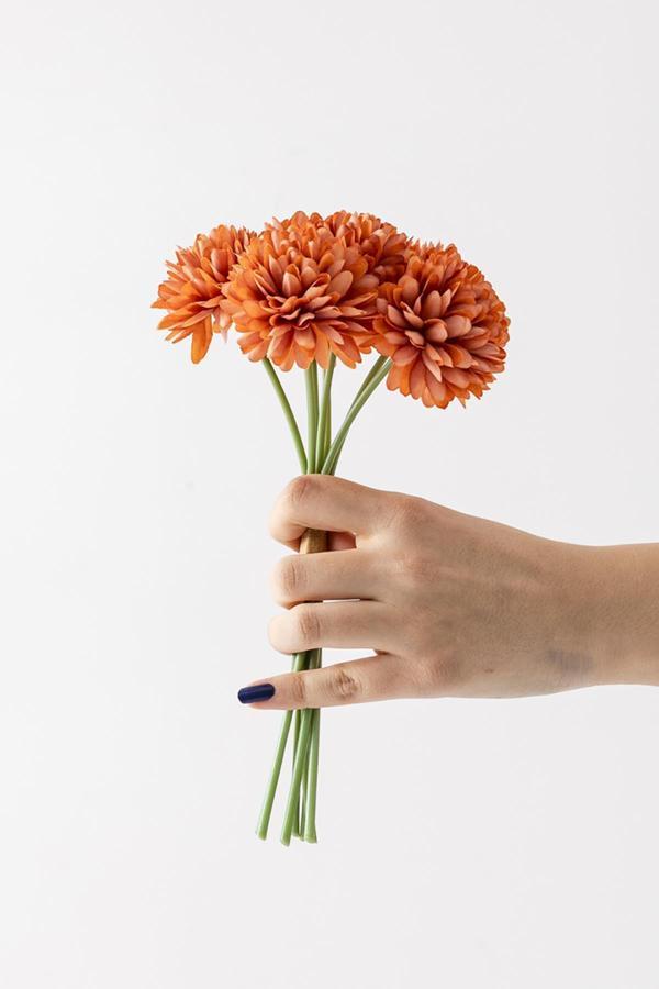 Yapay Kasımpatı Çiçeği Turuncu 25 Cm 7 Dal - Image 1