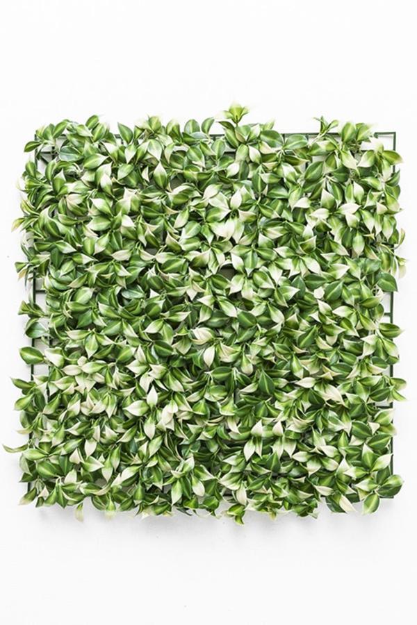 Yapay Duvar Paneli Uv Korumalı Limon Dalı Yeşil Beyaz 50*50 - Image 1
