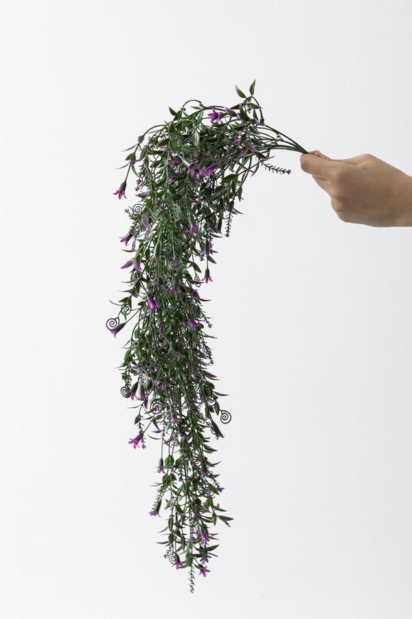 Yapay Sarmaşık Uv Korumalı Küpe Yeşil Mor 80 Cm 5 Dal - Image 1