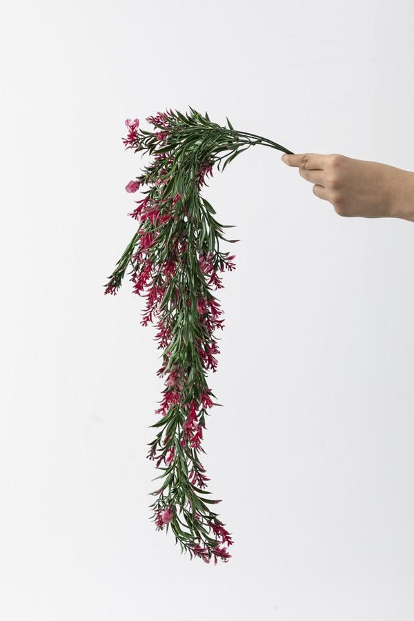Yapay Sarmaşık Uv Korumalı Küpe Yeşil Pembe 80 Cm 5 Dal - Image 1