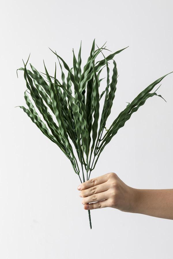 Yapay Saz Demeti Koyu Yeşil 50 Cm 7 Dal(Uv) - Image 1