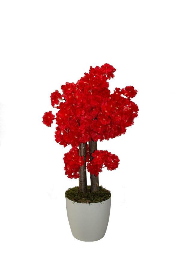Yapay Bahar Dalı Ağacı Kırmızı 70 cm - Image 1