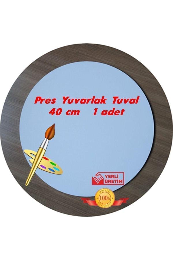 Mercan Tuval Mercan Pres Tuval Yuvarlak 40 Cm 1 Adet - Image 1