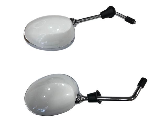 Kuba Brıllıant 125 Ayna Takımı 10mm Beyaz Espada - Image 1