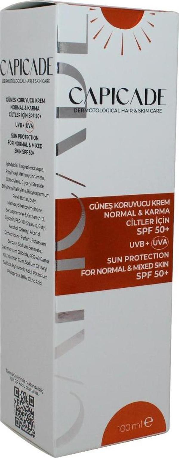 For Normal Mixed Skin Spf50+  Normal Ve Karma Cilt  Güneş Kremi - Image 1
