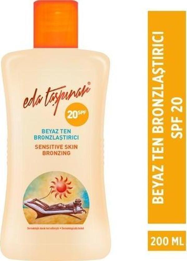 Eda Taşpınar Beyaz Ten Bronzlaştırıcı Spf 20 200 Ml - Image 1