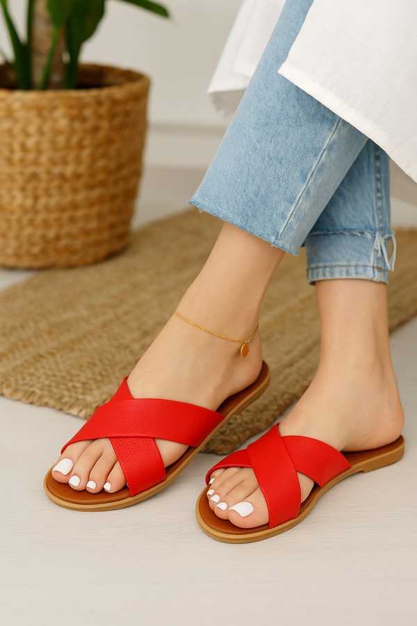 Kadın Günlük Terlik Çeyiz Bohça Misafir Deniz Ev Plaj Tatil Terliği - Image 1