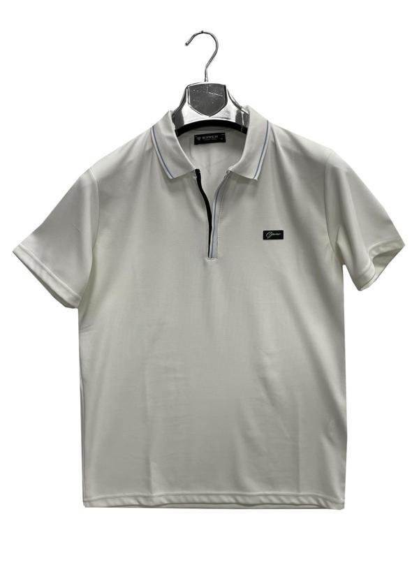 Gewer Fermuarlı Yakalı Slim Fit Kısa Kol Erkek Tişört-6816 - Image 1
