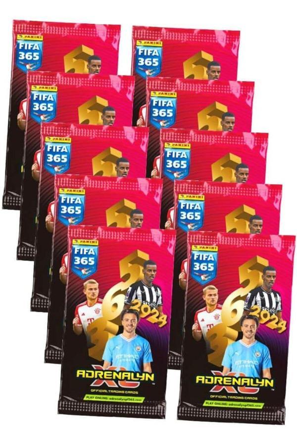 Panini Adrenalyn Fifa 365 - 2024 Official Trading Card Futbolcu Kartları 10 Paket (60 Kart) - Image 1