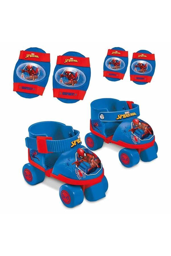 3+ Yaş Spiderman 4 Teker Paten Seti Beyaz Tek Sıra 4 - Image 1