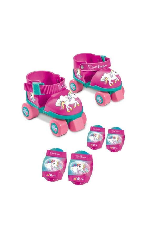 Çocuk Unicorn 4 Teker Paten Dizlik Dirseklik Seti 22-29 - Image 1