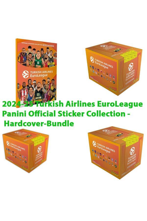 2024-25 Turkish Airlines EuroLeague Panini Official Sticker Collection Hardcover-Bundle Ltd Edition - Image 1