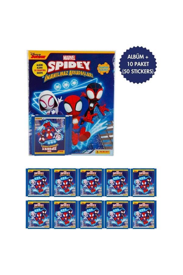 Lisanslı Spidey Mega Başlangıç Paketi Album+10 Paket(50 Stickers) Çıkartma - Image 1