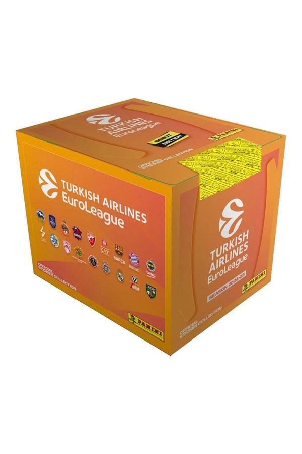Promo Pack 2024-25 Turkish Airlines EuroLeague Panini Official Sticker 1 Kutu (36 Paket-180 adet) - Image 1