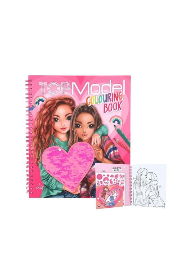 Topmodel Kalpli pullu kapak boyama kitabı - Image 1