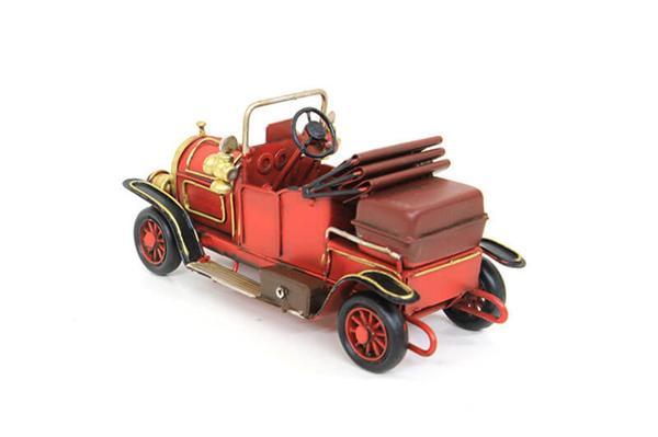 Dekoratif Nostaljik Üstü Açık Metal Araba Modeli C0679-M148 - Image 1