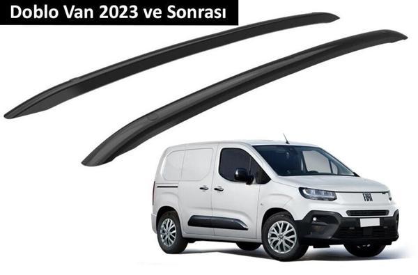 Fiat Doblo Van 2023 ve Sonrası Orjinal Tip OEM Tavan Çıtası (Siyah Renk) - Image 1