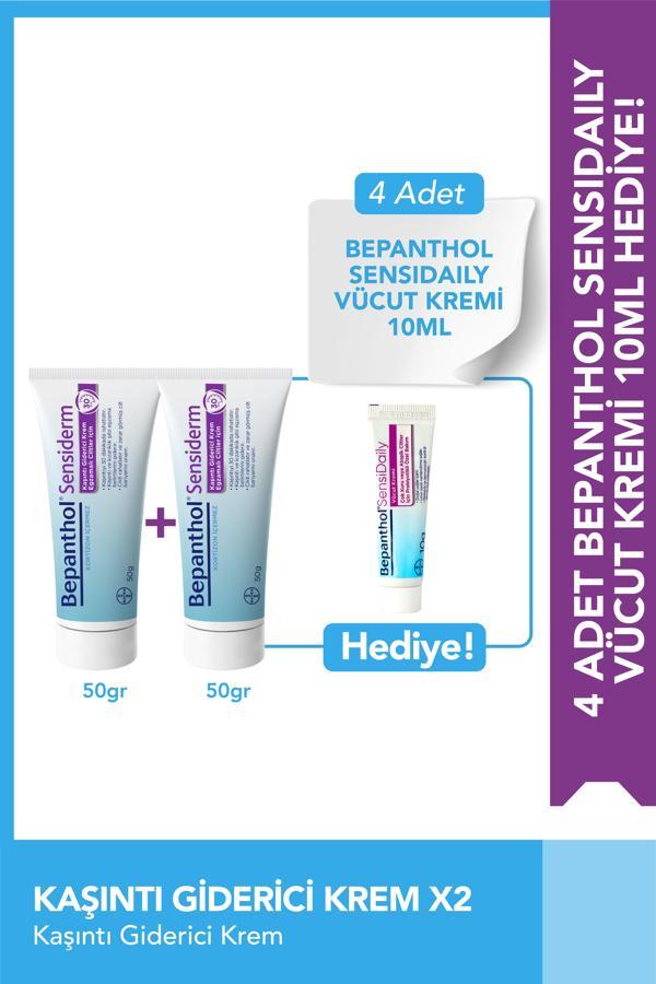 Sensiderm 50g 2'li Paket + Sensidaily Mini Boy Hediye - Egzama İçin Günlük Vücut Bakım - Image 1