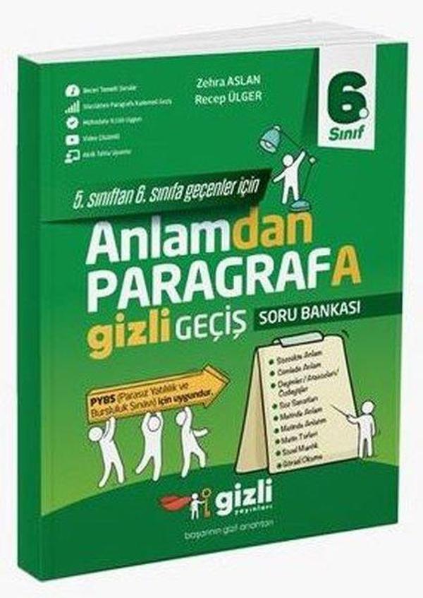 6. Sınıf Anlamdan Paragrafa Gizli Geçiş Soru Bankası - Gizli Yayınları - Image 1