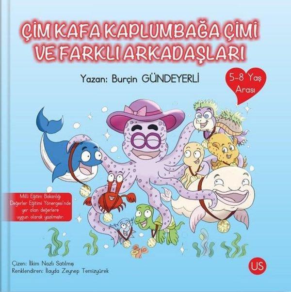 Çim Kafa Kaplumbağa Çimi ve Farklı Arkadaşları 5-8 Yaş Arası - Us Yayınları - Image 1