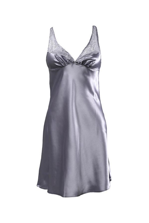 Pierre Cardin Kalın Askılı Dantelli Saten Gecelik - Image 1