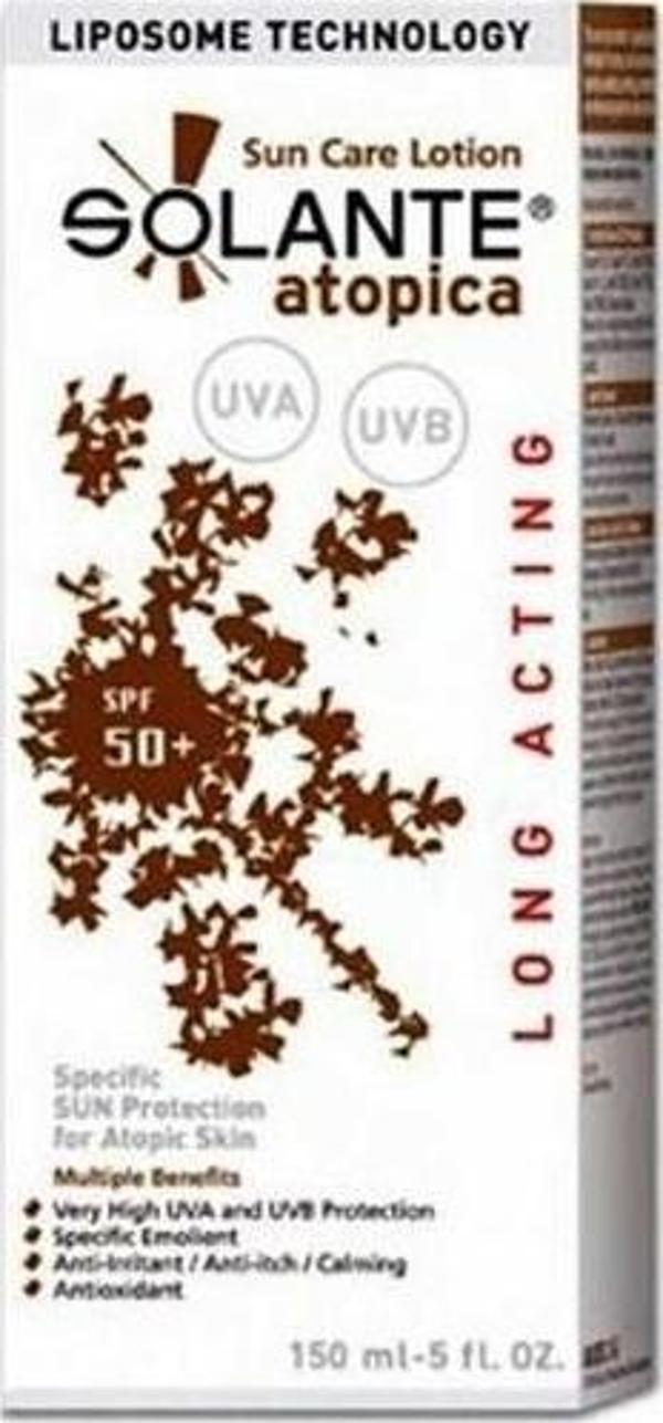 Solante Atopica Spf 50 Lotion 150Ml Atopik Dermatitli Ciltler İçin Güneş Koruyucu Losyon - Image 1