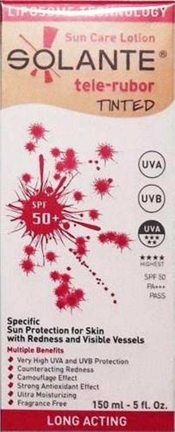 Solante Tele-Rubor Tinted  Spf 50 150 Ml Güneş Koruma Kremi - Image 1