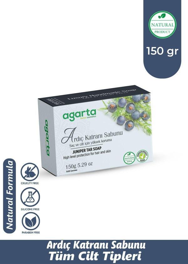 Agarta Doğal El Yapımı Ardıç Katranı Sabunu 150 Gr - Image 1