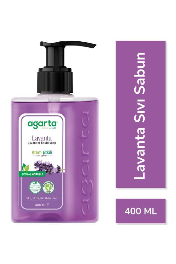 Agarta Doğal Krem Etkili Sıvı Sabun Lavanta 400 Ml - Image 1