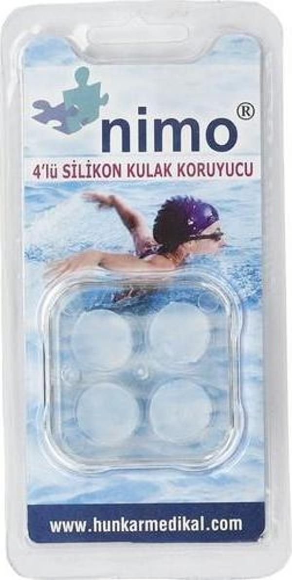 Nimo Silikon Kulak Tıkacı Koruyucu 4 Adet Kutulu - Image 1
