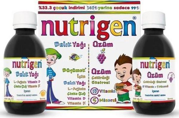 Nutrigen Balık Yağı Şurup 200Ml + Üzüm Şurup 200 Ml - Image 1