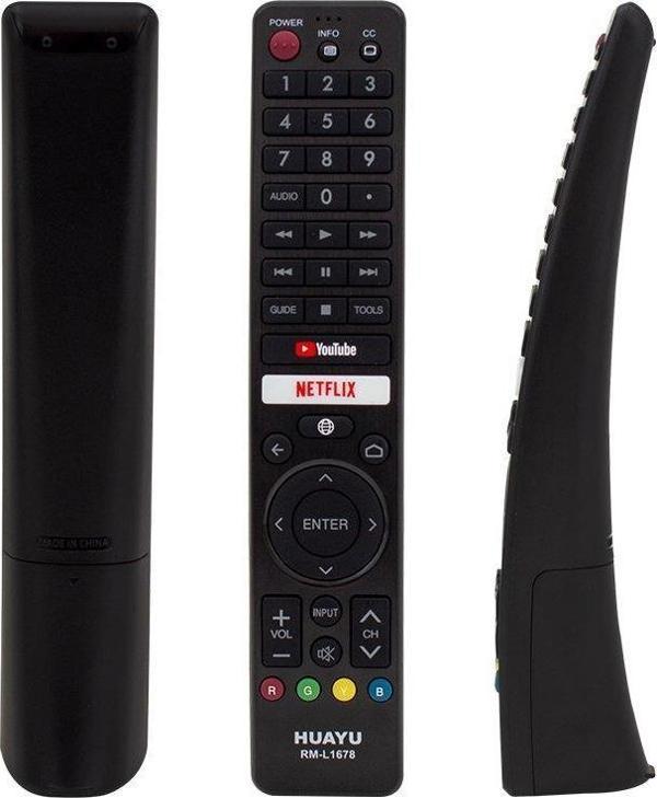 Electroon Sharp Netflix-Youtube Tuşlu Lcd-Led Tv Kumanda Huayu RM-L1678 - Image 1