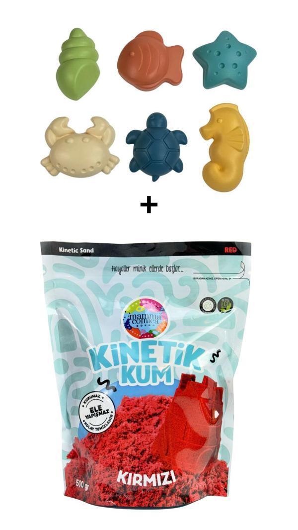 Mammacomica Dough 500gr Kinetik kum + Deniz Canlıları Seti  - Image 1