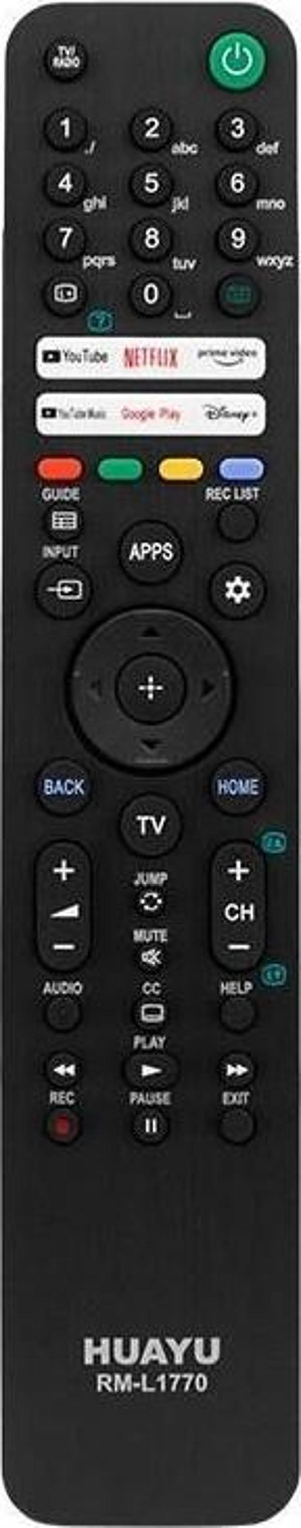 Electroon Sony Uyumlu Huayu RM-L1770 Smart Led Tv Kumanda - Image 1