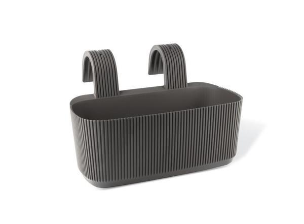 Omnipazar KRS-249 Dekoratif Plastik Pera Askılı Balkon Saksı 3.2 Litre - Image 1