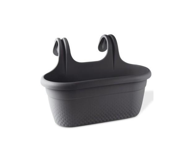 Omnipazar KRS-350 Dekoratif Plastik İnci Askılı Balkon Saksı 6.2 Litre - Image 1