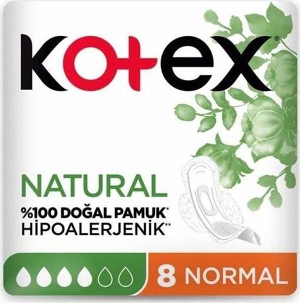 Kotex Natural Ultra Hijyenik Normal Ped 8'Li - Image 1