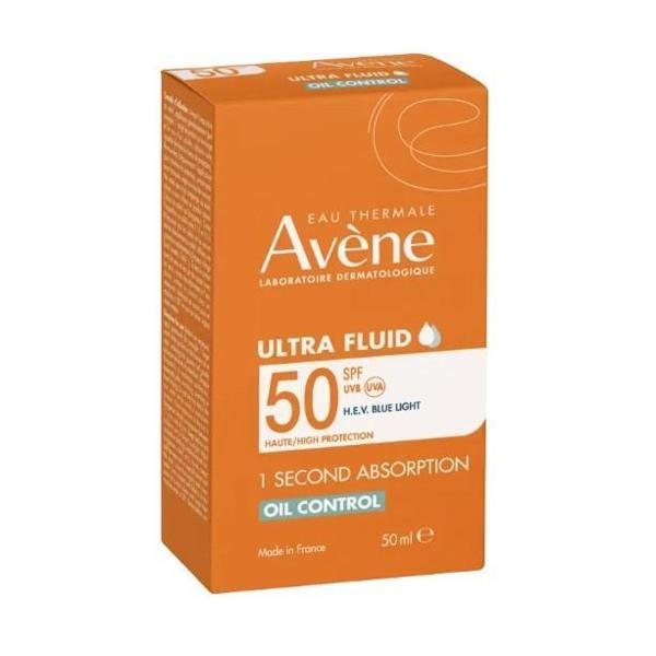 Avene Ultra Fluide Oil Control Spf50+ Yağlı Ciltler İçin Matlaştırıcı Etkili Güneş Kremi 50 ml - Image 1