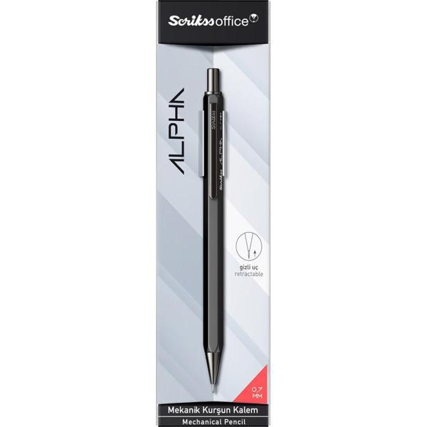 Scrikss Alpha 0.7mm Mekanik Kurşun Kalem Siyah / - Image 1
