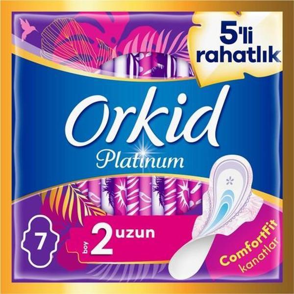 Orkid Platinum Uzun 7 Adet Tekli Paket Hijyenik Ped - Image 1