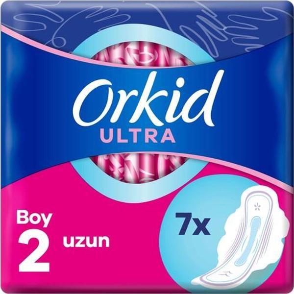 Orkid Ultra Extra Uzun 7 Adet Tekli Paket Hijyenik Ped - Image 1