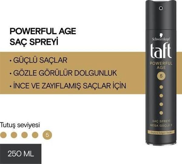 Taft Powerful Age Sprey 250 Ml - Image 1