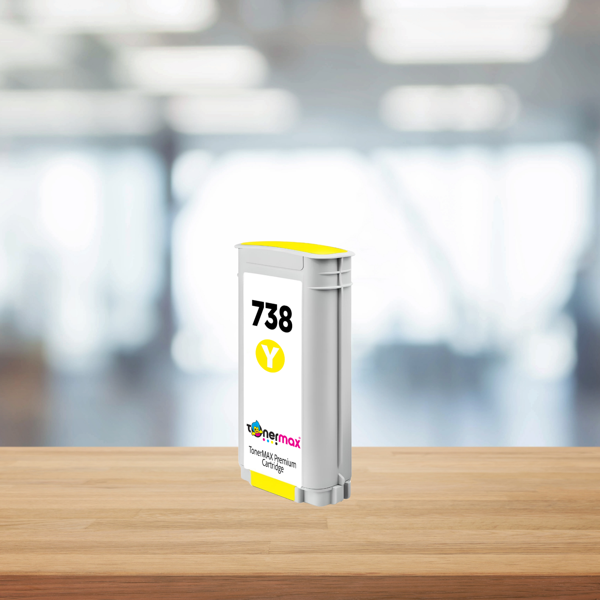 Hp 738 (498N7A) 130 ml Sarı Muadil Kartuş / DesignJet T850 / T950 - Image 1