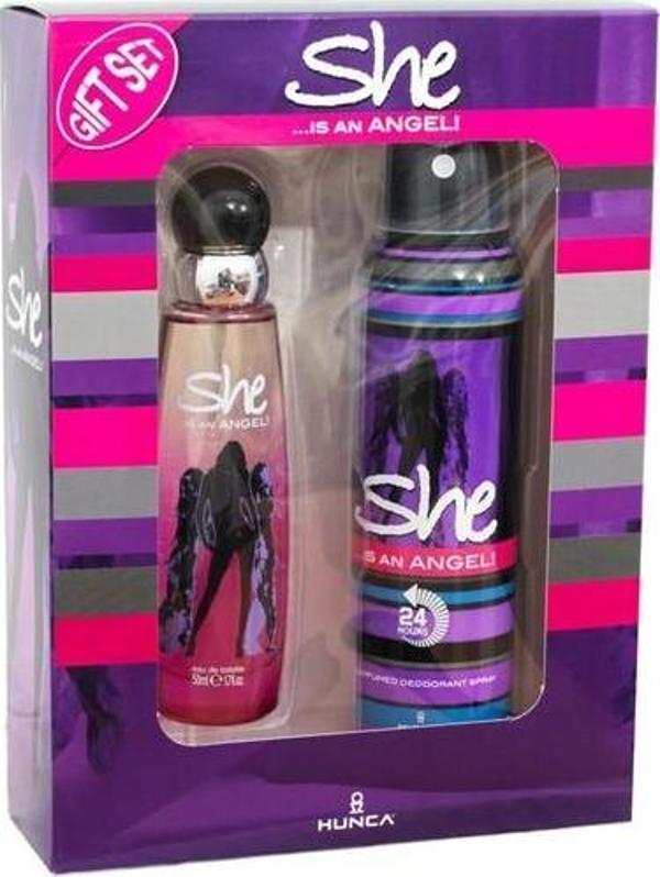 She Is An Angel Edt 50 Ml Kadın Parfüm + 150 Ml Deodorant Set - Image 1