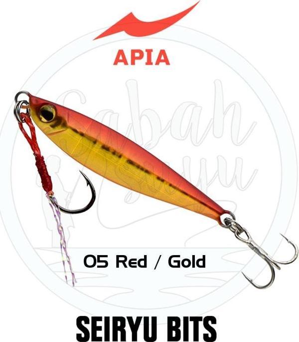 Apia Seiryu Bits Baby Jig 3gr #05 Red / Gold - Image 1